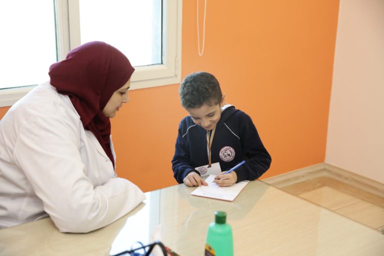 Doctors and specialists from SAMA ENT department, located at Jarallah German Specialized Clinic conducted a detailed, thorough and compassionate assessment, diagnosis & examination on the little kids